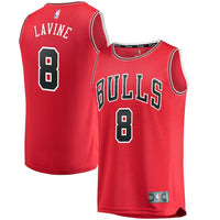 Thumbnail for Zach LaVine Chicago Bulls Fanatics Branded Fast Break Replica Jersey Red - Icon Edition