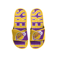 Thumbnail for Los Angeles Lakers FOCO Logo Gel Slide Sandals