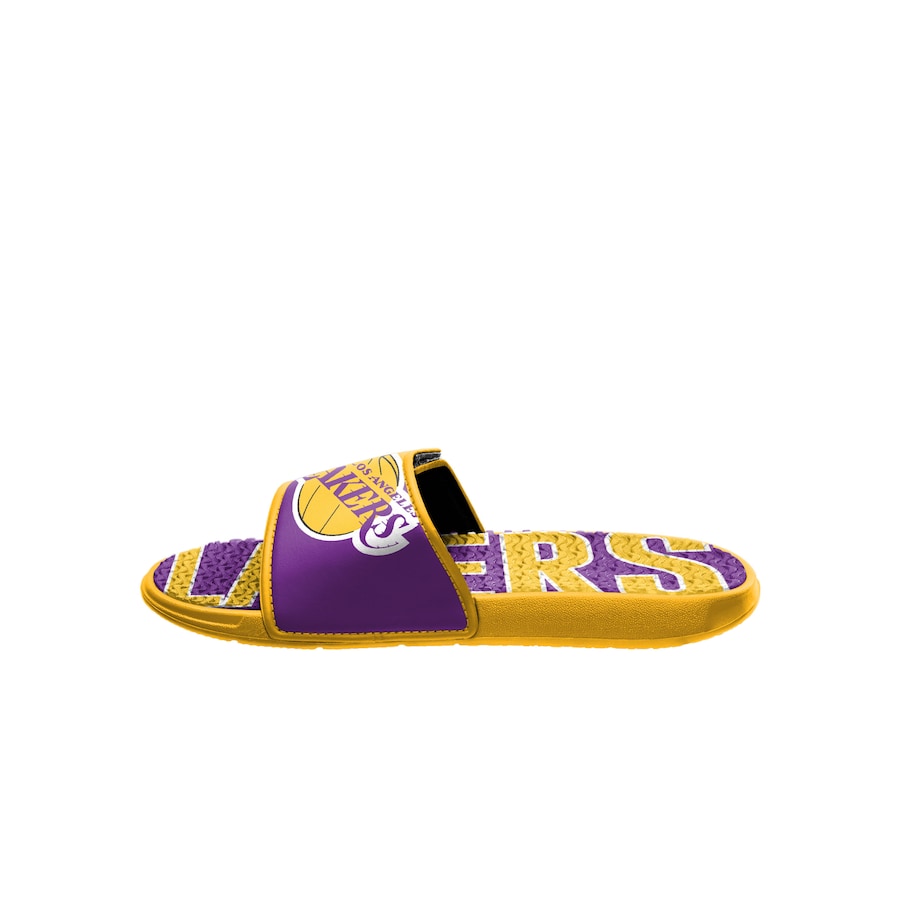 Los Angeles Lakers FOCO Logo Gel Slide Sandals