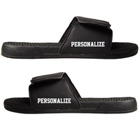 Thumbnail for Los Angeles Lakers ISlide Personalized Primary Slide Sandals - Black