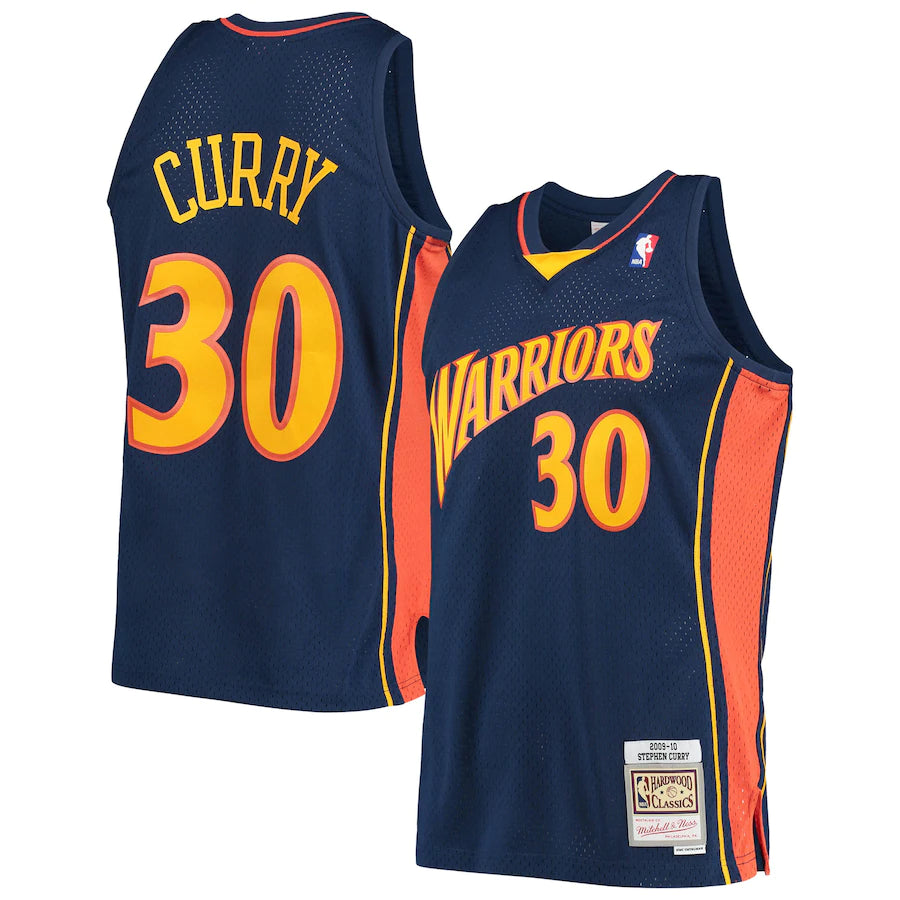 Stephen Curry Golden State Warriors Mitchell & Ness 2009-10 Hardwood Classics Swingman Player Jersey - Navy