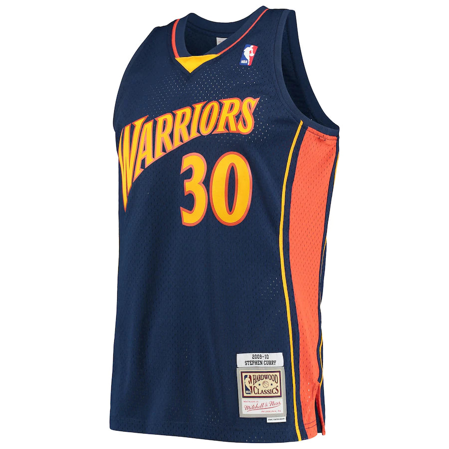 Stephen Curry Golden State Warriors Mitchell & Ness 2009-10 Hardwood Classics Swingman Player Jersey - Navy