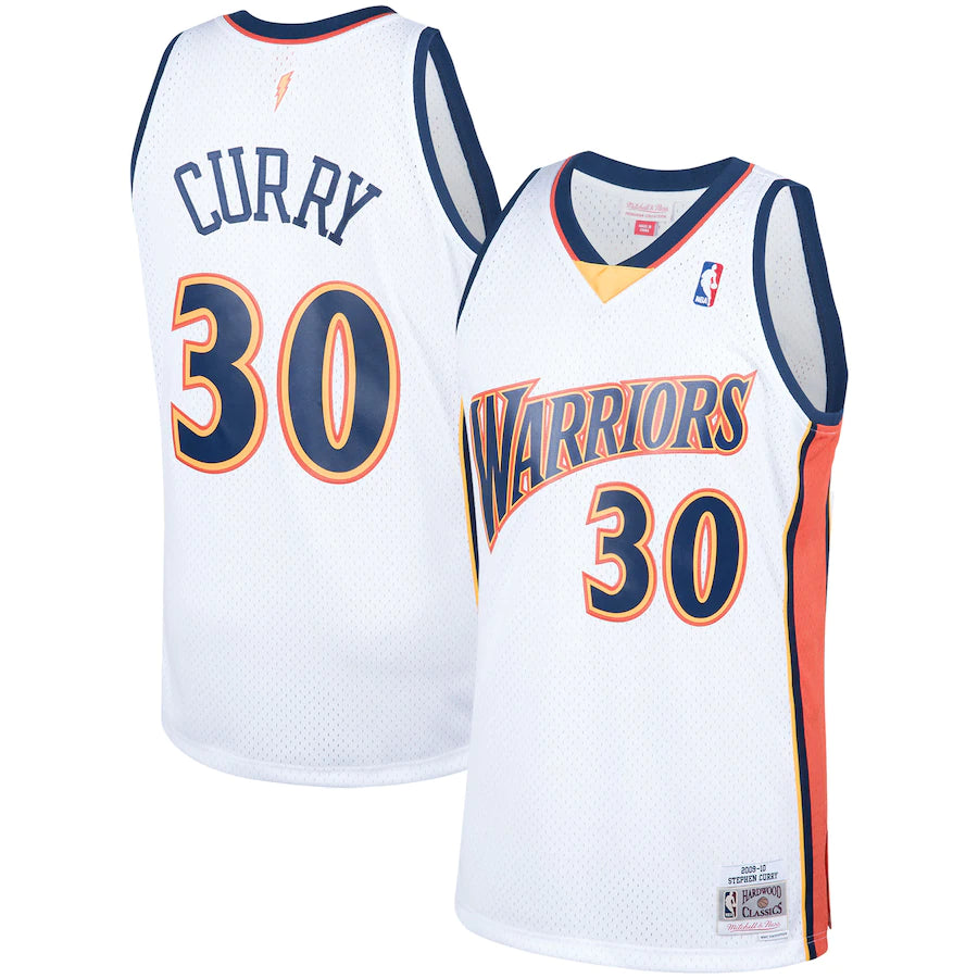 Stephen Curry Golden State Warriors Mitchell & Ness 2009-10 Hardwood Classics Swingman Jersey - White