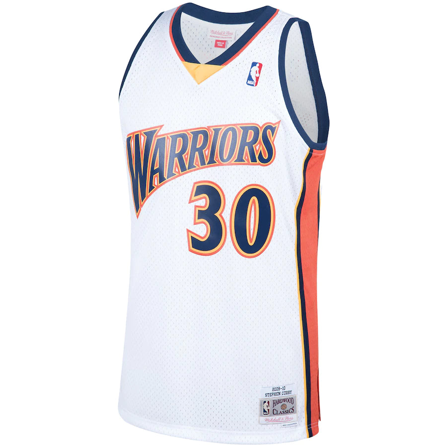 Stephen Curry Golden State Warriors Mitchell & Ness 2009-10 Hardwood Classics Swingman Jersey - White