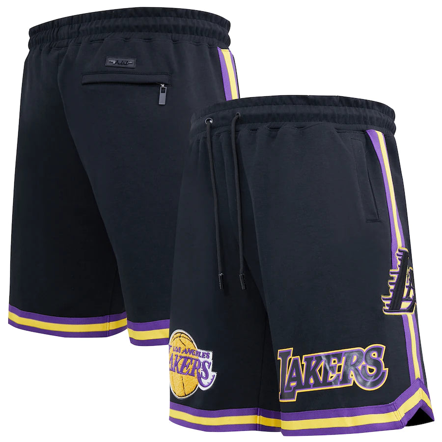 Los Angeles Lakers Pro Standard Chenille Shorts - Gold