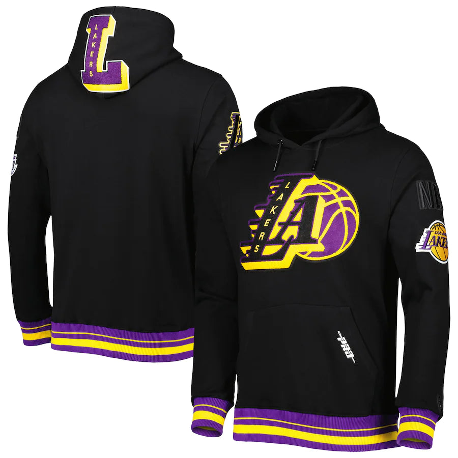 Los Angeles Lakers Pro Standard Mash Up Capsule Pullover Hoodie - Black