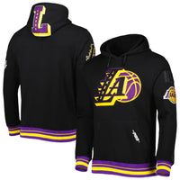 Thumbnail for Los Angeles Lakers Pro Standard Mash Up Capsule Pullover Hoodie - Black