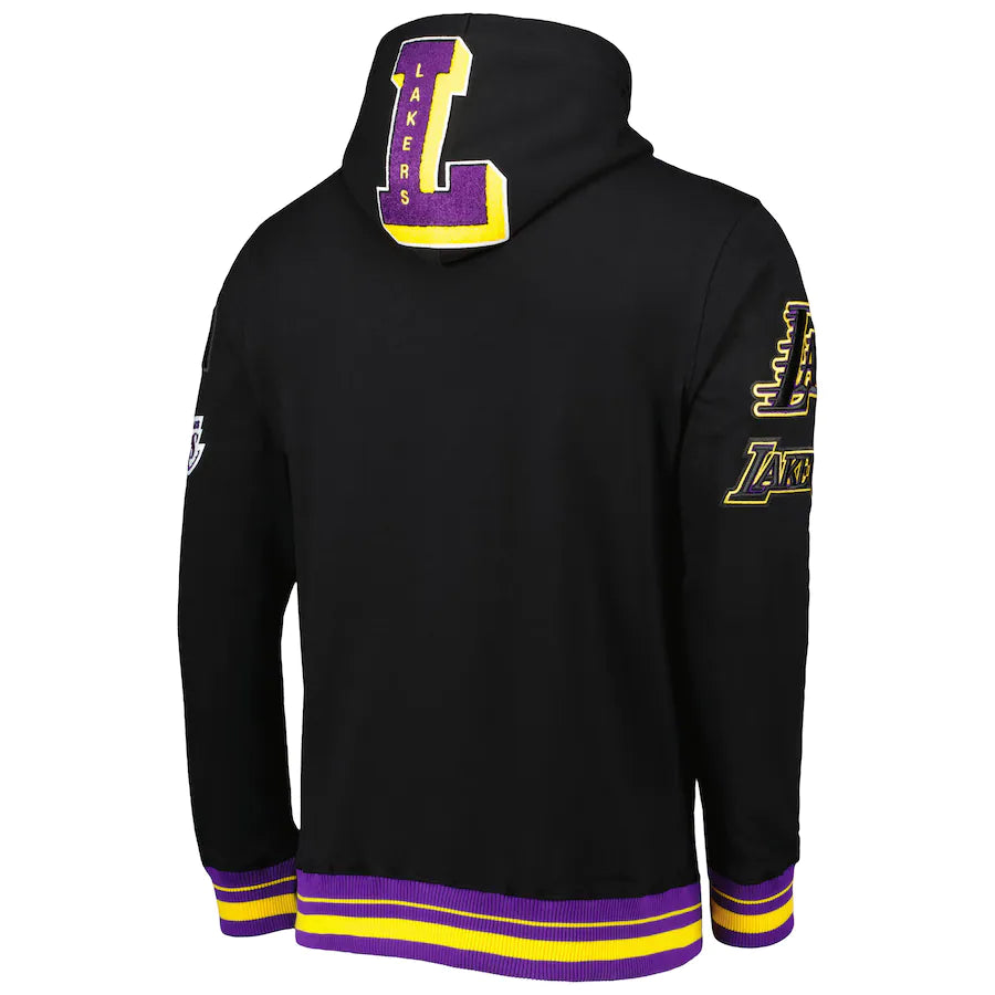 Los Angeles Lakers Pro Standard Mash Up Capsule Pullover Hoodie - Black