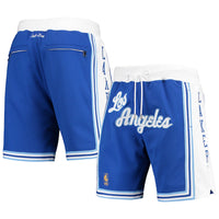 Thumbnail for Los Angeles Lakers Mitchell & Ness 1996 Hardwood Classics Just Don Authentic Shorts - White/Royal