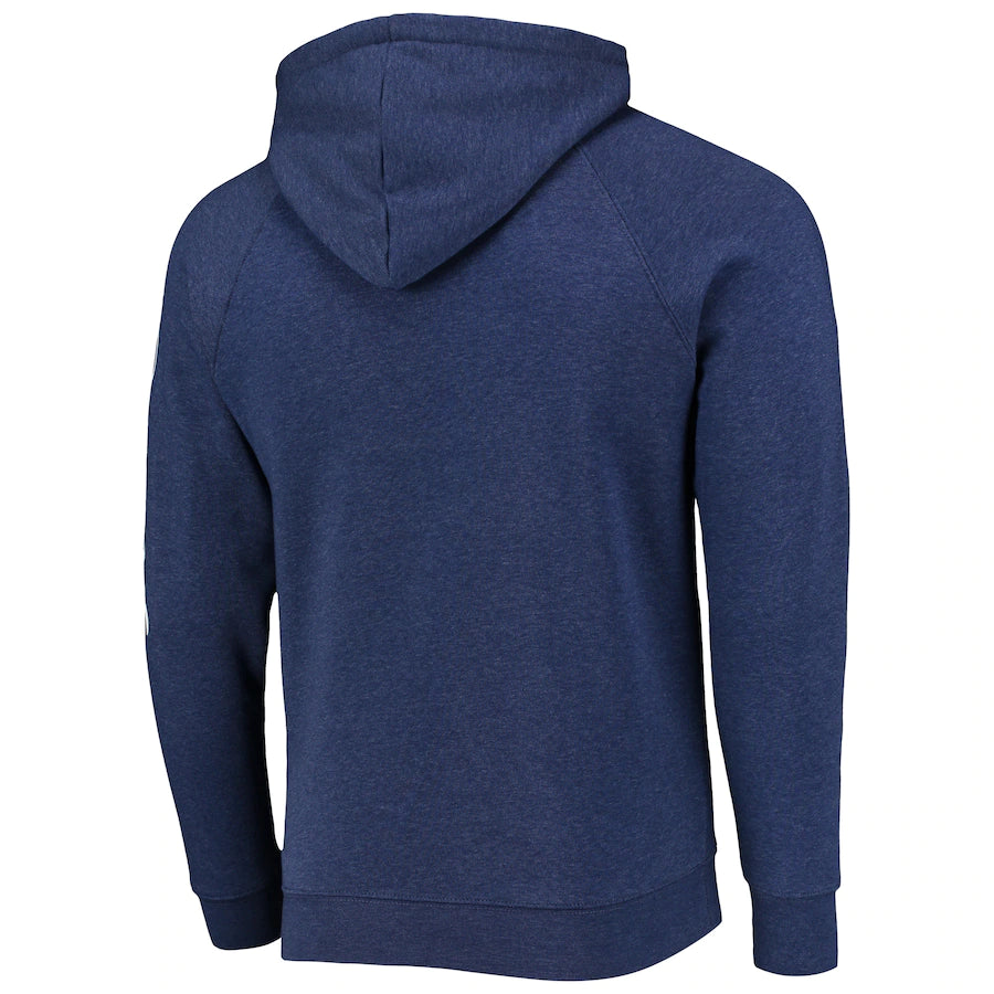 Philadelphia 76ers Sportiqe Phila Unite Olsen Raglan Tri-Blend Pullover Hoodie - Heathered Navy