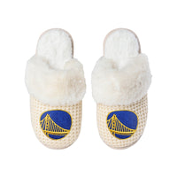 Thumbnail for Golden State Warriors FOCO Women's Open Back Slippers