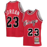 Thumbnail for Michael Jordan Chicago Bulls Mitchell & Ness Youth 1984-85 Hardwood Classics Authentic Jersey - Red