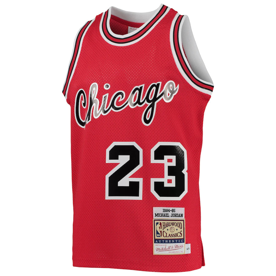 Michael Jordan Chicago Bulls Mitchell & Ness Youth 1984-85 Hardwood Classics Authentic Jersey - Red