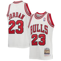 Thumbnail for Michael Jordan Chicago Bulls Mitchell & Ness Youth 1984-85 Hardwood Classics Authentic Jersey - Red